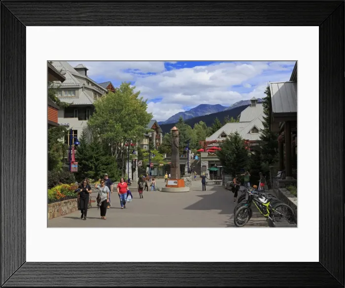 Framed Print : Whistler Village, British Columbia, Canada, North America Framed Print : Whistler Village, British Columbia, Canada, North America
