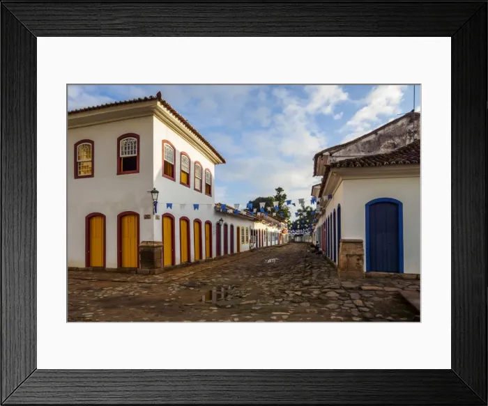 Framed Print : View of the Old Town, Paraty, State of Rio de Janeiro, Brazil, South America Framed Print : View of the Old Town, Paraty, State of Rio de Janeiro, Brazil, South America