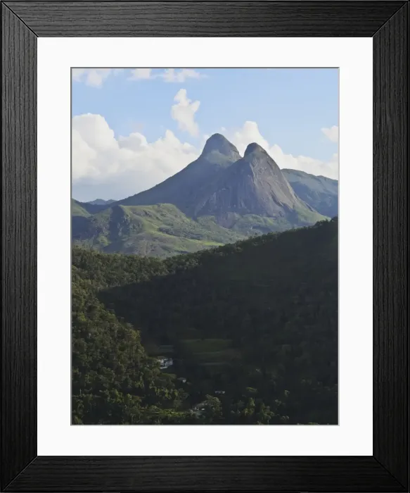 Framed Print : View of the mountains surrounding Petropolis, State of Rio de Janeiro, Brazil, South Framed Print : View of the mountains surrounding Petropolis, State of Rio de Janeiro, Brazil, South