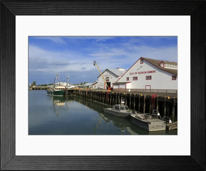 Framed Print : Gulf of Georgia Cannery, Steveston Fishing Village, Vancouver, British Columbia, Canada Framed Print : Gulf of Georgia Cannery, Steveston Fishing Village, Vancouver, British Columbia, Canada