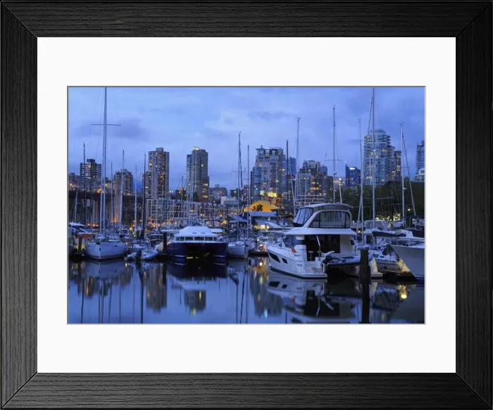 Framed Print : Marina, Granville Island, Vancouver, British Columbia, Canada, North America Framed Print : Marina, Granville Island, Vancouver, British Columbia, Canada, North America