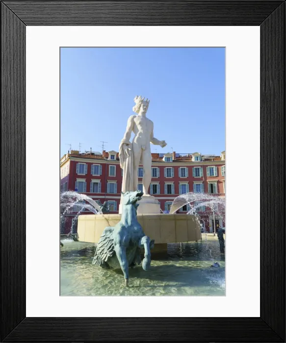Framed Print : Fontaine du Soleil, Place Messina, Old Town, Nice, Alpes-Maritimes, Cote d Azur, Provence Framed Print : Fontaine du Soleil, Place Messina, Old Town, Nice, Alpes-Maritimes, Cote d Azur, Provence