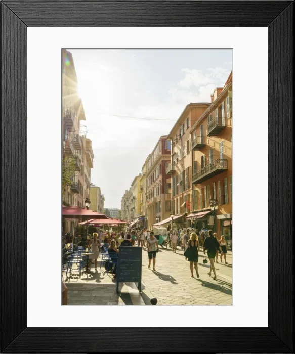 Framed Print : Street in the Old Town, Vieille Ville, Nice, Alpes-Maritimes, Cote d Azur, Provence Framed Print : Street in the Old Town, Vieille Ville, Nice, Alpes-Maritimes, Cote d Azur, Provence