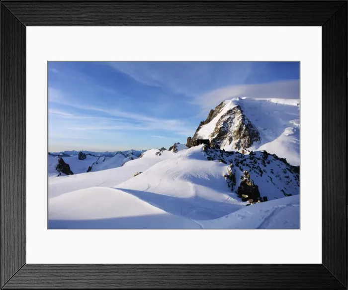 Framed Print : Mont Blanc du Tacul and Refuge des Cosmiques (Cosmiques Hut), Chamonix, Rhone Alpes Framed Print : Mont Blanc du Tacul and Refuge des Cosmiques (Cosmiques Hut), Chamonix, Rhone Alpes