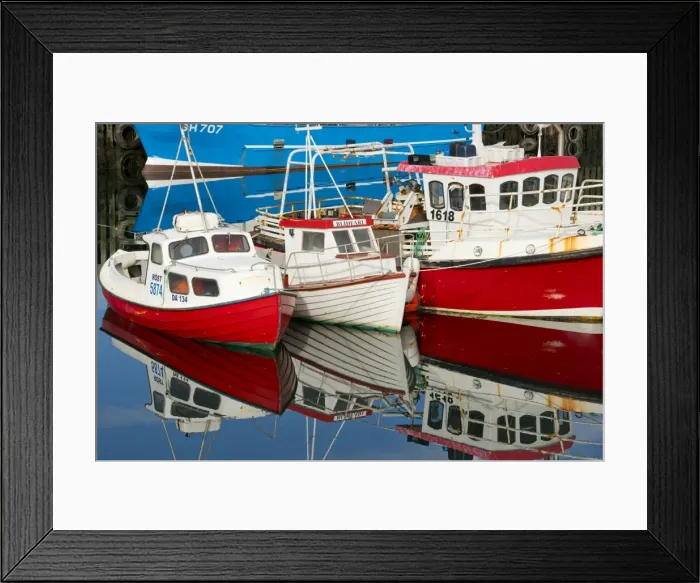 Framed Print : Boats in the Harbour at Stykkisholmur, Iceland, Polar Regions Framed Print : Boats in the Harbour at Stykkisholmur, Iceland, Polar Regions