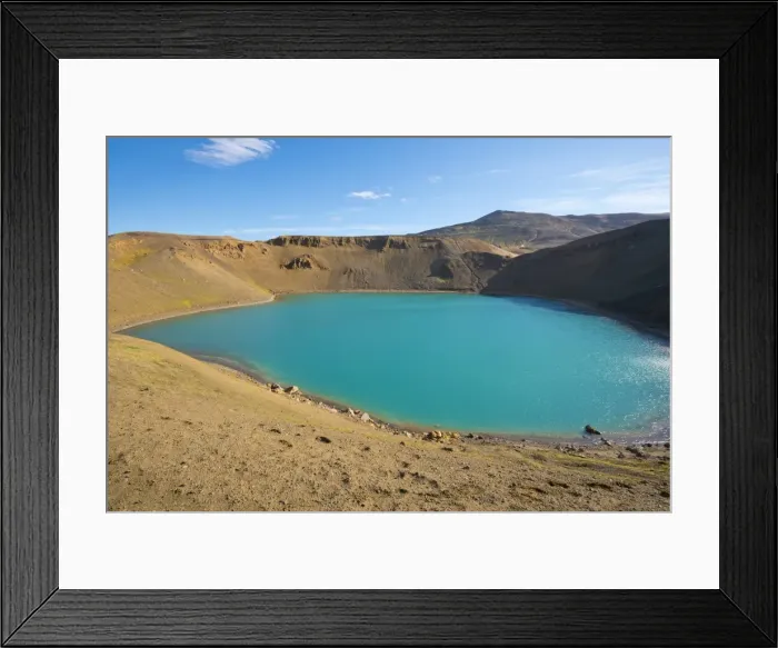 Framed Print : Viti Crater, Krafla, Iceland, Polar Regions Framed Print : Viti Crater, Krafla, Iceland, Polar Regions