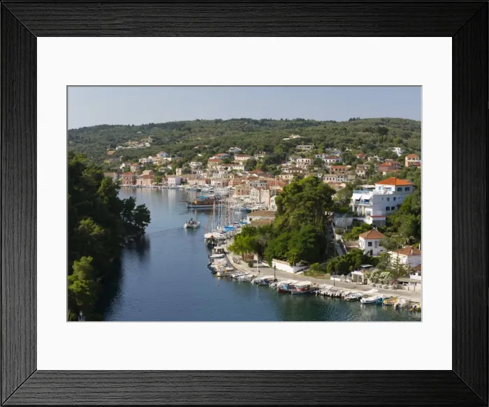 Framed Print : Harbour of Gaios town, Paxos, Ionian Islands, Greek Islands, Greece, Europe Framed Print : Harbour of Gaios town, Paxos, Ionian Islands, Greek Islands, Greece, Europe