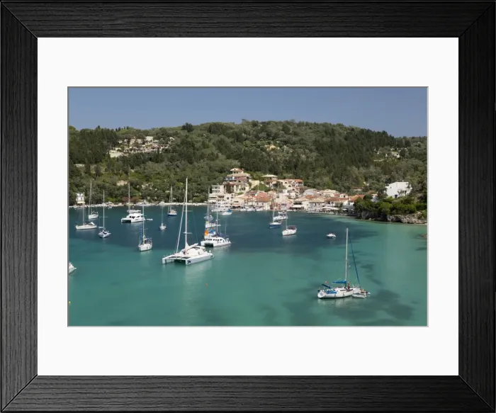 Framed Print : Yachts anchored in bay, Lakka, Paxos, Ionian Islands, Greek Islands, Greece, Europe Framed Print : Yachts anchored in bay, Lakka, Paxos, Ionian Islands, Greek Islands, Greece, Europe