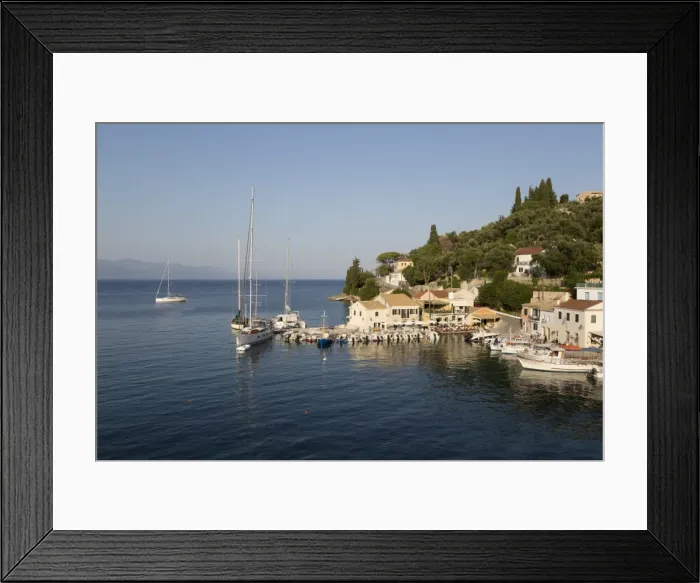 Framed Print : View over harbour, Loggos, Paxos, Ionian Islands, Greek Islands, Greece, Europe Framed Print : View over harbour, Loggos, Paxos, Ionian Islands, Greek Islands, Greece, Europe