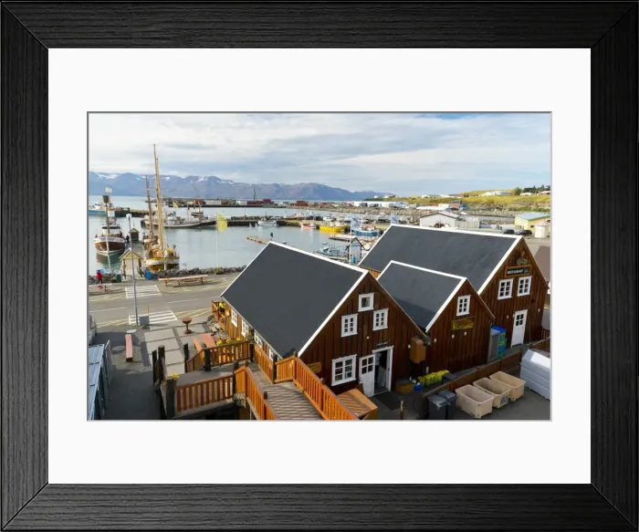 Framed Print : Harbour, Husavik, Iceland, Polar Regions Framed Print : Harbour, Husavik, Iceland, Polar Regions