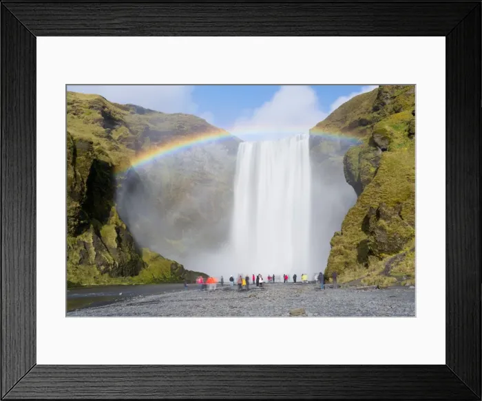 Framed Print : Skogar Waterfall, Skogar, Iceland, Polar Regions Framed Print : Skogar Waterfall, Skogar, Iceland, Polar Regions