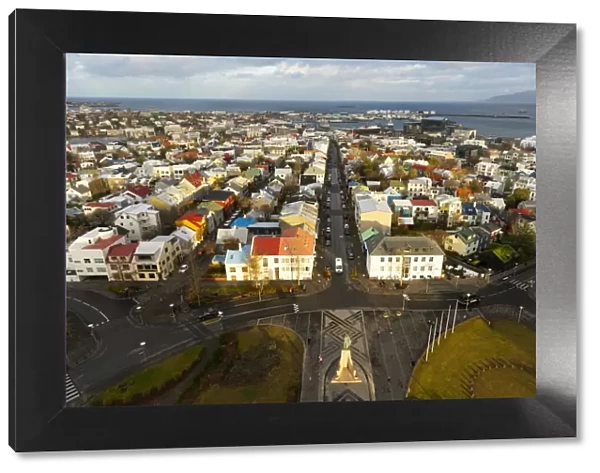 Overview of the Historic Centre of Reykjavik, Iceland, Polar Regions