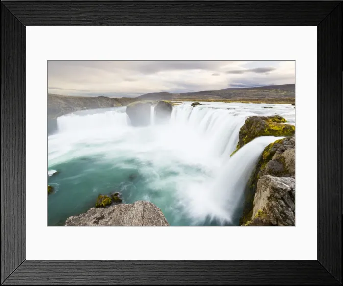 Framed Print : Godafoss Waterfall, Iceland, Polar Regions Framed Print : Godafoss Waterfall, Iceland, Polar Regions