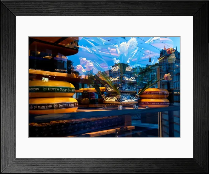Framed Print : Cheese shop in Amsterdam, Netherlands, Europe Framed Print : Cheese shop in Amsterdam, Netherlands, Europe