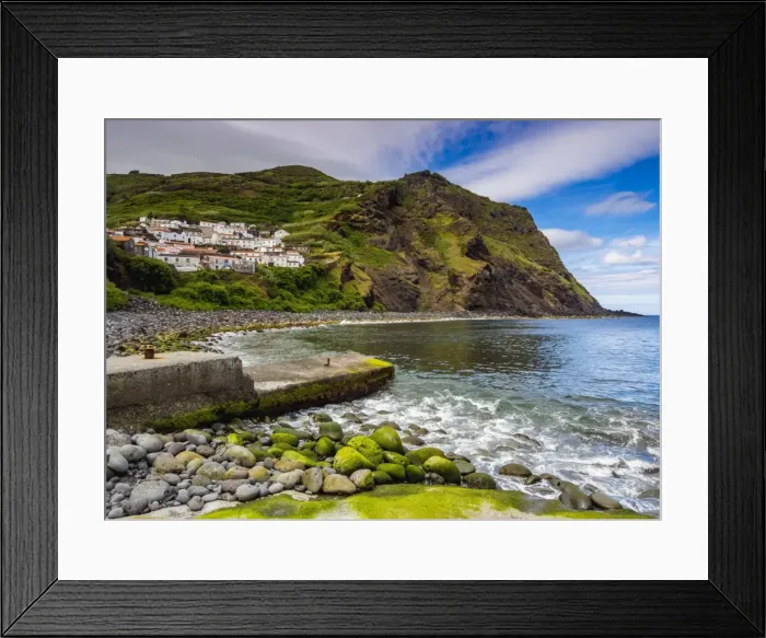 Framed Print : View of the Vila do Corvo, Corvo, Azores, Portugal, Atlantic, Europe Framed Print : View of the Vila do Corvo, Corvo, Azores, Portugal, Atlantic, Europe
