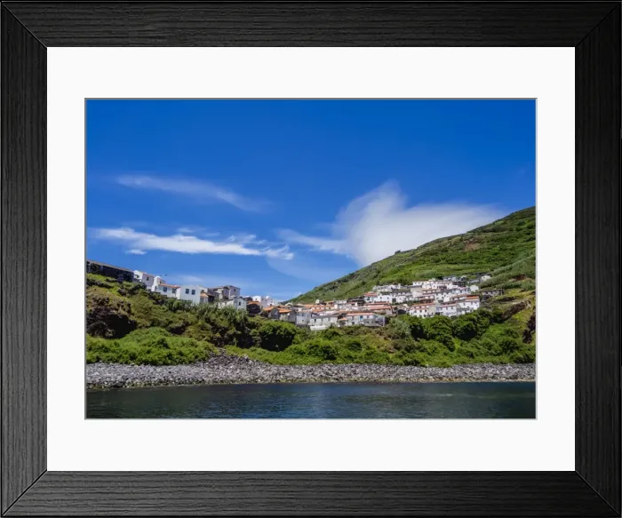Framed Print : View of the Vila do Corvo, Corvo, Azores, Portugal, Atlantic, Europe Framed Print : View of the Vila do Corvo, Corvo, Azores, Portugal, Atlantic, Europe