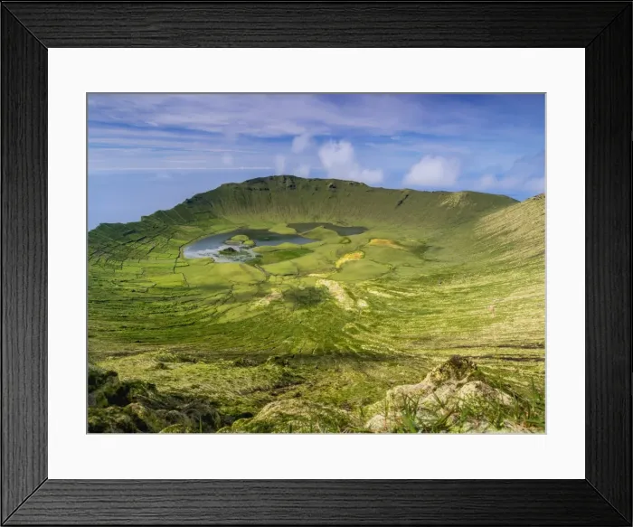 Framed Print : Landscape of the Caldeirao do Corvo, Corvo, Azores, Portugal, Atlantic, Europe Framed Print : Landscape of the Caldeirao do Corvo, Corvo, Azores, Portugal, Atlantic, Europe