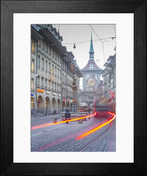 Framed Print : Marktgasse and Zytglogge Apotheke, Bern, Jungfrau region, Bernese Oberland, Swiss Alps Framed Print : Marktgasse and Zytglogge Apotheke, Bern, Jungfrau region, Bernese Oberland, Swiss Alps