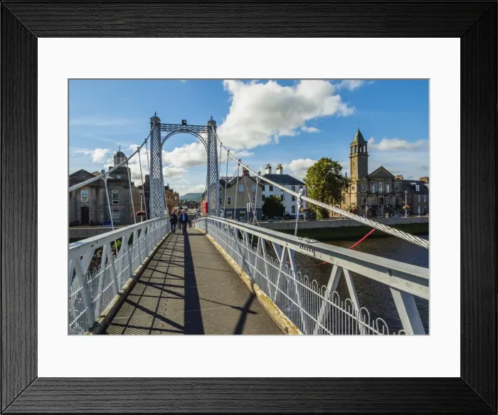 Framed Print : View of the Greig Street Bridge, Inverness, Highlands, Scotland, United Kingdom, Europe Framed Print : View of the Greig Street Bridge, Inverness, Highlands, Scotland, United Kingdom, Europe
