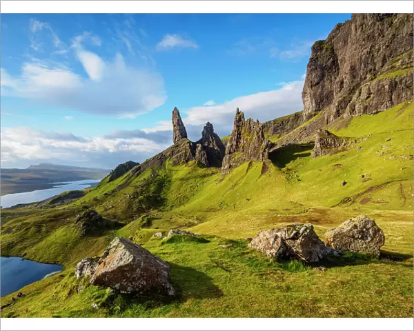 View of the Old Man of Storr, Isle of Skye, Inner Hebrides, Scotland, United Kingdom