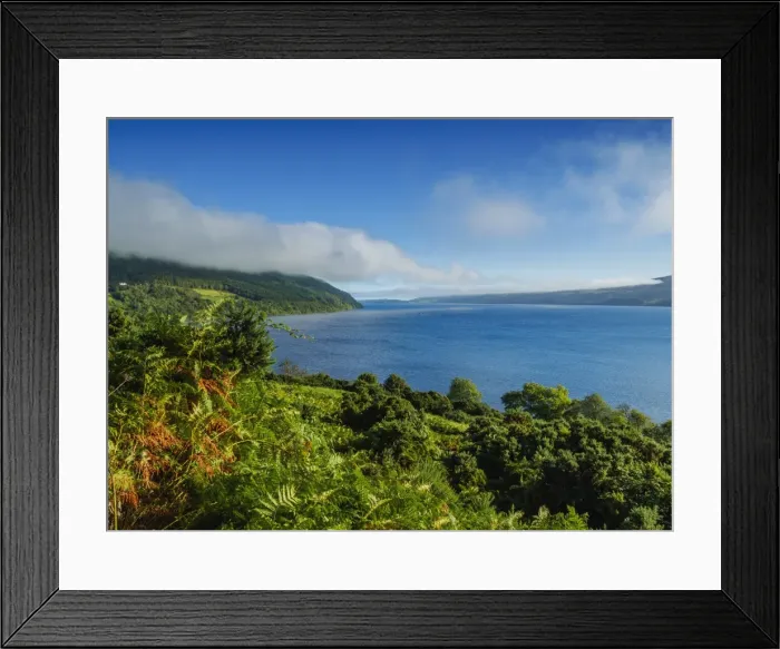 Framed Print : Landscape of Loch Ness, Drumnadrochit, Highlands, Scotland, United Kingdom, Europe Framed Print : Landscape of Loch Ness, Drumnadrochit, Highlands, Scotland, United Kingdom, Europe