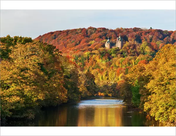 Castle Coch (Castell Coch) (The Red Castle) in autumn, Tongwynlais, Cardiff, Wales