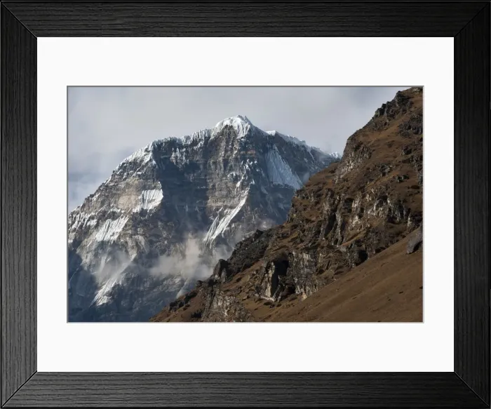 Framed Print : The looming face of Jomolhari, the third highest mountain in Bhutan at 7326m, seen from Jangothang Framed Print : The looming face of Jomolhari, the third highest mountain in Bhutan at 7326m, seen from Jangothang