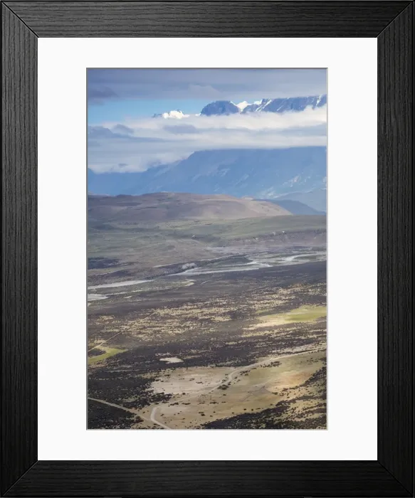 Framed Print : View of the Patagonian steppe, Torres del Paine National Park, Patagonia, Chile Framed Print : View of the Patagonian steppe, Torres del Paine National Park, Patagonia, Chile