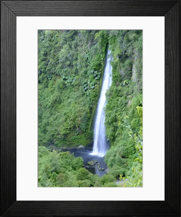 Framed Print : A waterfall on Chiloe Island, Northern Patagonia, Chile, South America Framed Print : A waterfall on Chiloe Island, Northern Patagonia, Chile, South America