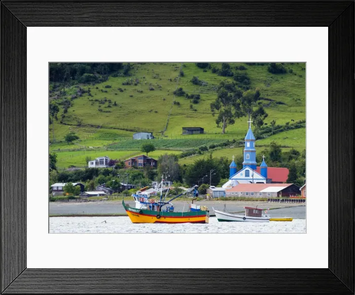 Framed Print : The Church of Tenaun (Church of Our Lady of Patrocinio), Chiloe island, Northern Patagonia Framed Print : The Church of Tenaun (Church of Our Lady of Patrocinio), Chiloe island, Northern Patagonia