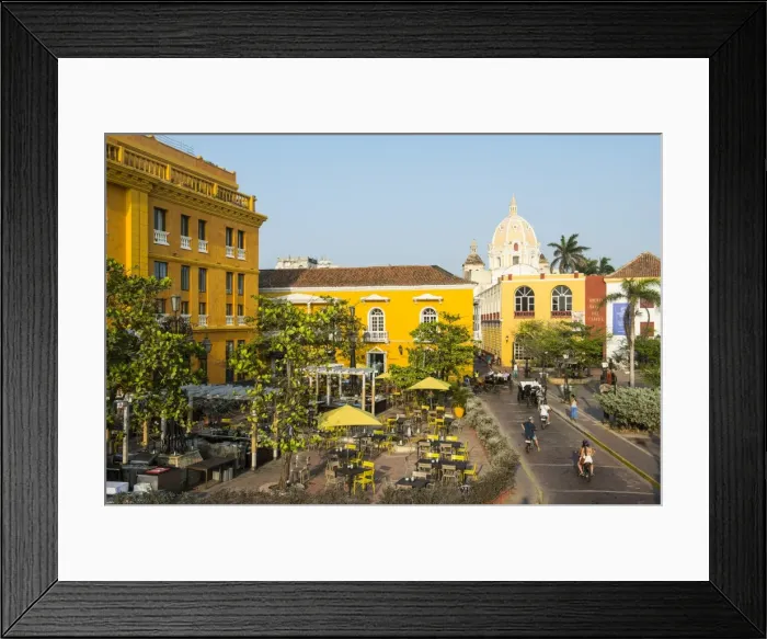 Framed Print : Colonial architecture on Plaza Santa Teresa, in the UNESCO World Heritage Site area Framed Print : Colonial architecture on Plaza Santa Teresa, in the UNESCO World Heritage Site area