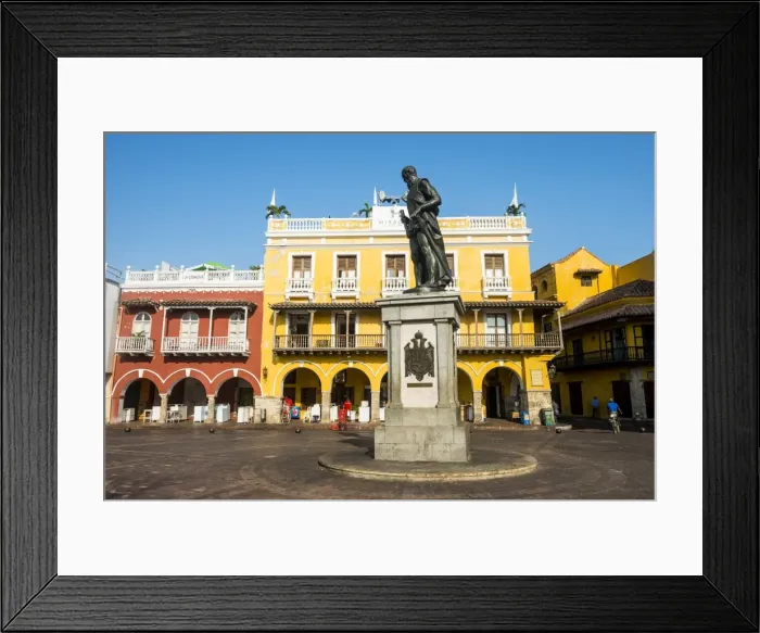 Framed Print : Plaza de los Coches, UNESCO World Heritage Site, Cartagena, Colombia, South America Framed Print : Plaza de los Coches, UNESCO World Heritage Site, Cartagena, Colombia, South America