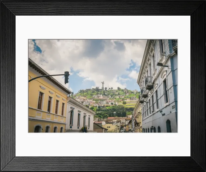 Framed Print : Cityscape with the Panecillo in the background, Quito, Ecuador, South America Framed Print : Cityscape with the Panecillo in the background, Quito, Ecuador, South America