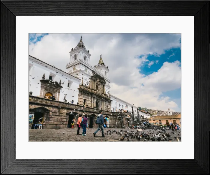 Framed Print : San Franscisco Church in Quito, Ecuador, South America Framed Print : San Franscisco Church in Quito, Ecuador, South America