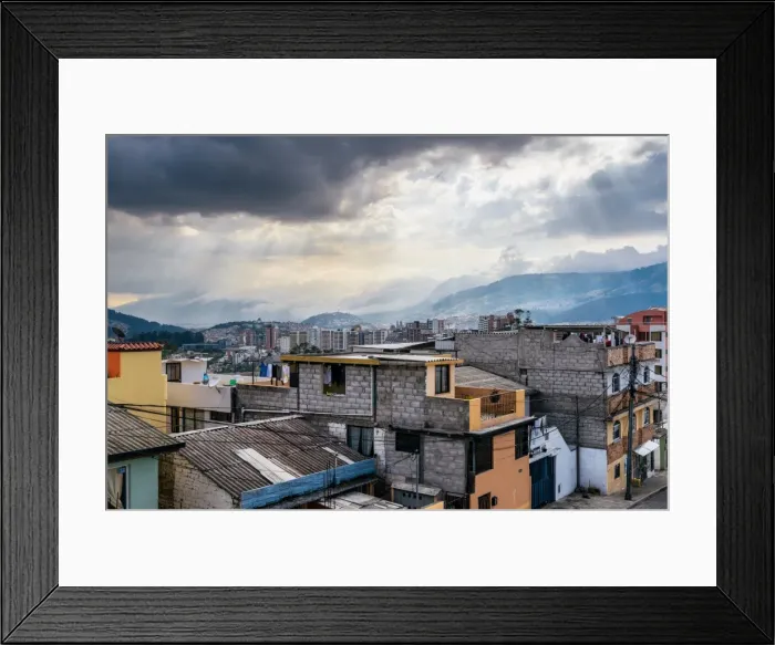 Framed Print : Cityscape of Quito, Ecuador, South America Framed Print : Cityscape of Quito, Ecuador, South America