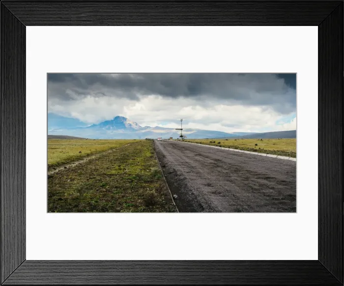 Framed Print : Cotopaxi National Park, a large forested area known for the active, snow-capped Cotopaxi Volcano Framed Print : Cotopaxi National Park, a large forested area known for the active, snow-capped Cotopaxi Volcano