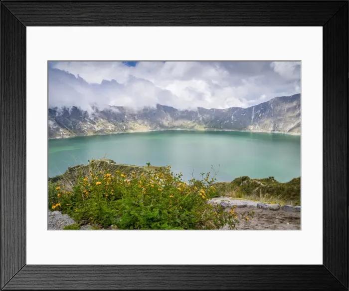 Framed Print : Quilotoa, a water-filled caldera and the most western volcano in the Ecuadorian Andes Framed Print : Quilotoa, a water-filled caldera and the most western volcano in the Ecuadorian Andes