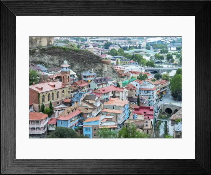 Framed Print : View over Tbilisi at dawn, Georgia, Caucasus, Asia