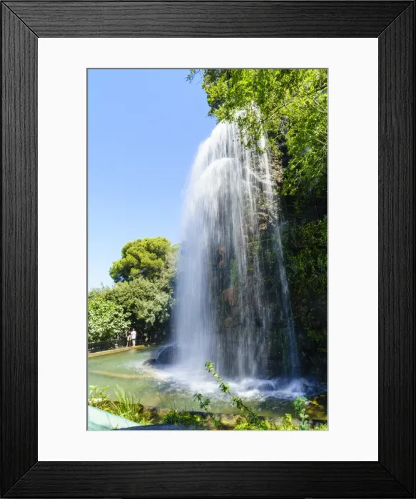 Framed Print : Waterfall, Parc de la Colline de Chateau, Nice, Alpes Maritimes, Cote d Azur, Provence Framed Print : Waterfall, Parc de la Colline de Chateau, Nice, Alpes Maritimes, Cote d Azur, Provence