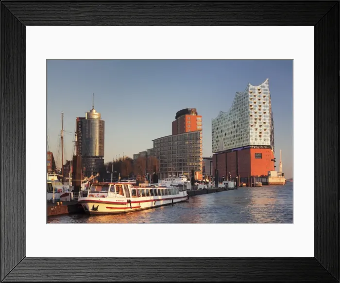 Framed Print : Elbphilharmonie at sunset, Elbufer, HafenCity, Hamburg, Hanseatic City, Germany, Europe Framed Print : Elbphilharmonie at sunset, Elbufer, HafenCity, Hamburg, Hanseatic City, Germany, Europe