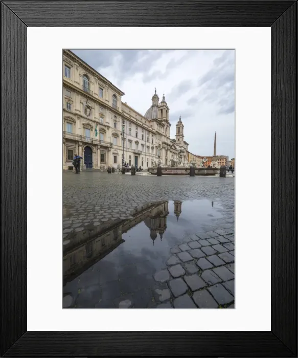 Framed Print : Piazza Navona with Fountain of the Four Rivers and the Egyptian obelisk, Rome, Lazio Framed Print : Piazza Navona with Fountain of the Four Rivers and the Egyptian obelisk, Rome, Lazio