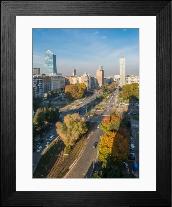 Framed Print : The main boulevard in central Milan leading to Milans Central station, Milan, Lombardy Framed Print : The main boulevard in central Milan leading to Milans Central station, Milan, Lombardy