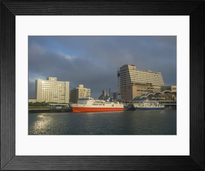 Framed Print : The Harbour area of Naha, Okinawa, Japan, Asia Framed Print : The Harbour area of Naha, Okinawa, Japan, Asia