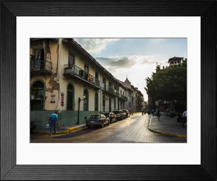 Framed Print : Street scene, Casco Viejo, UNESCO World Heritage Site, Panama City, Panama, Central Framed Print : Street scene, Casco Viejo, UNESCO World Heritage Site, Panama City, Panama, Central