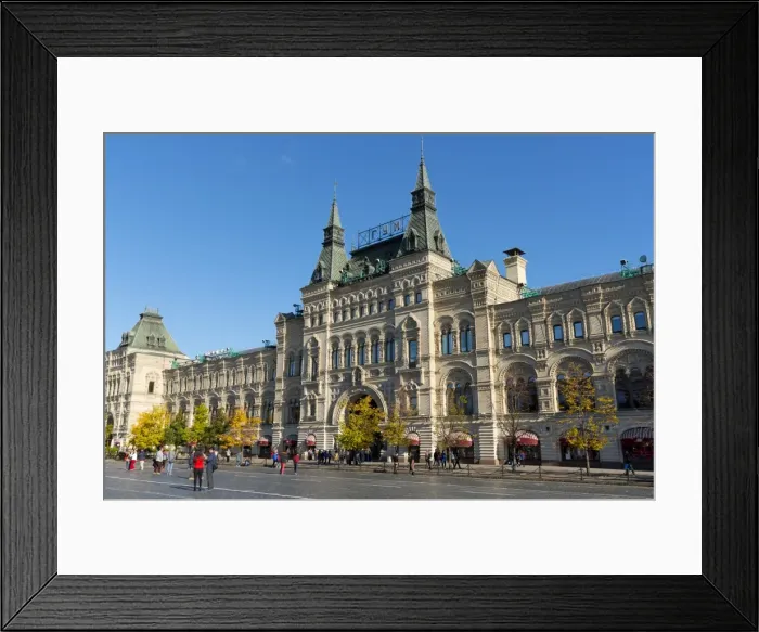 Framed Print : Exterior of the GUM Department Store, Moscow, Russia, Europe Framed Print : Exterior of the GUM Department Store, Moscow, Russia, Europe