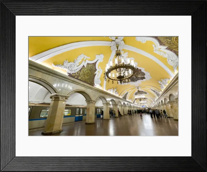 Framed Print : Komsomolaskaya Metro Station, Moscow, Russia, Europe Framed Print : Komsomolaskaya Metro Station, Moscow, Russia, Europe