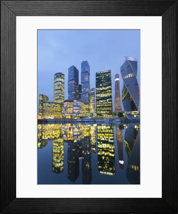 Framed Print : Moscow City skyscrapers, Moscow, Russia, Europe Framed Print : Moscow City skyscrapers, Moscow, Russia, Europe