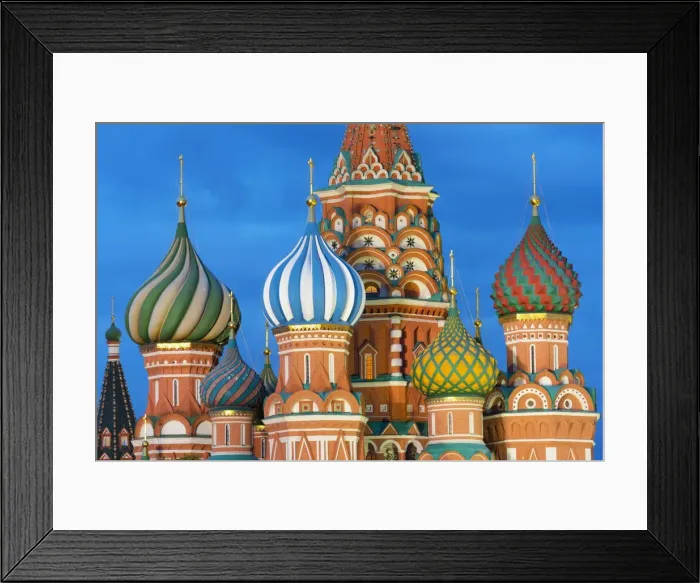 Framed Print : St. Basils Cathedral lit up at night, UNESCO World Heritage Site, Moscow, Russia, Europe Framed Print : St. Basils Cathedral lit up at night, UNESCO World Heritage Site, Moscow, Russia, Europe