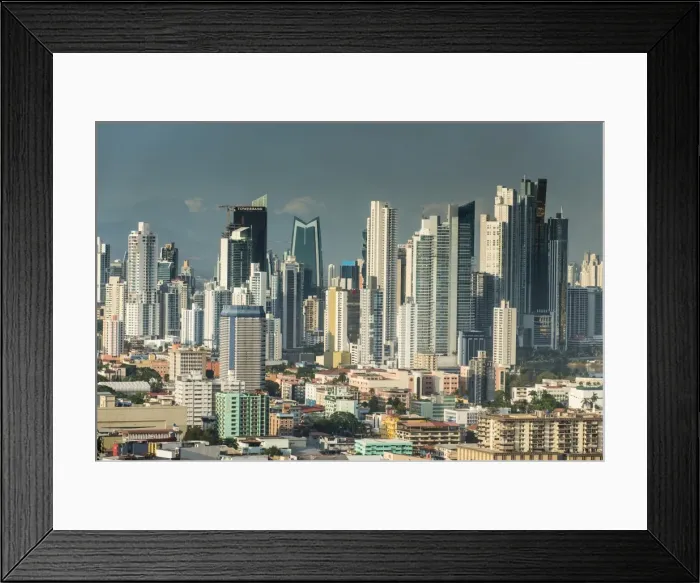 Framed Print : View over Panama City from El Ancon, Panama, Central America Framed Print : View over Panama City from El Ancon, Panama, Central America