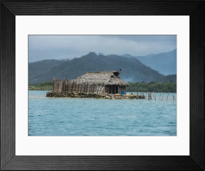 Framed Print : Traditional hut on a very little islet, Achutupu, San Blas Islands, Kuna Yala, Panama Framed Print : Traditional hut on a very little islet, Achutupu, San Blas Islands, Kuna Yala, Panama